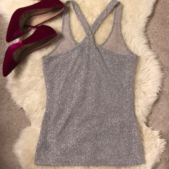 ✨Silver Sparkly Racerback Tank✨ - Picture 3 of 3